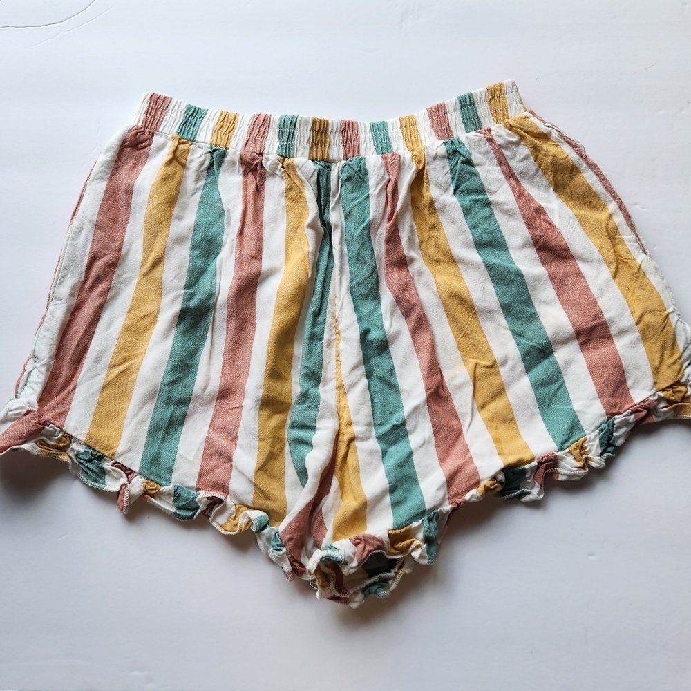 American Eagle Striped Flowy Shorts